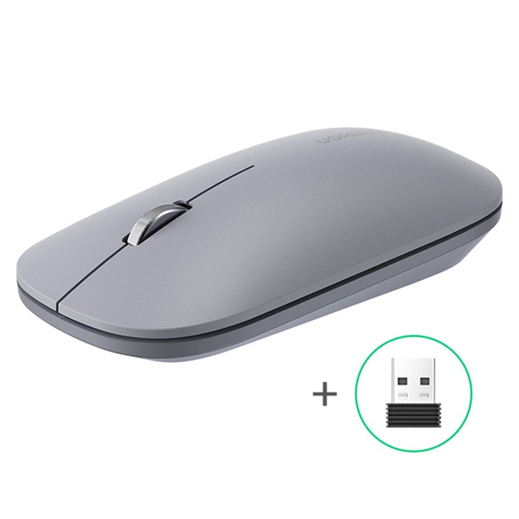 UGREEN MU001 2.4GHz Wireless Mute Mouse with 4000 DPI for PC Laptop Computer - Grey