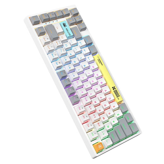 ONIKUMA G58 Hot-Swappable 82-Key Mechanical Gaming Keyboard RGB Lighting Wired Keyboard - Grey