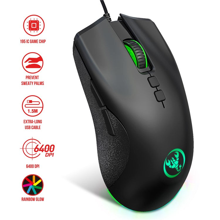 HXSJ P6 Keyboard Mouse Converter + V100 One Handed Gaming Keyboard + A883 USB Wired Gaming Mouse