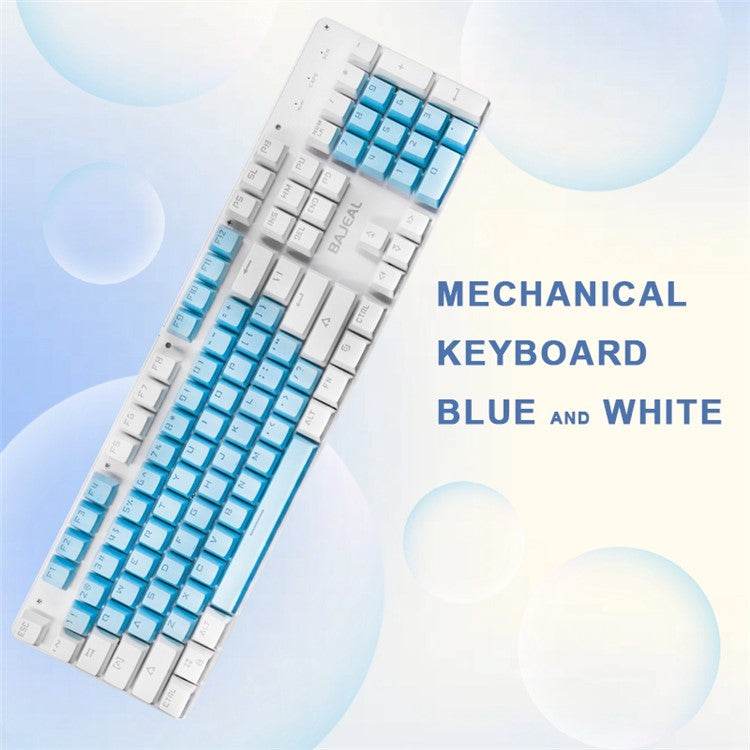 K500 Red Switch Computer Laptop Gaming Keyboard USB Wired Colorful Backlit 104-Key Mechanical Keyboard