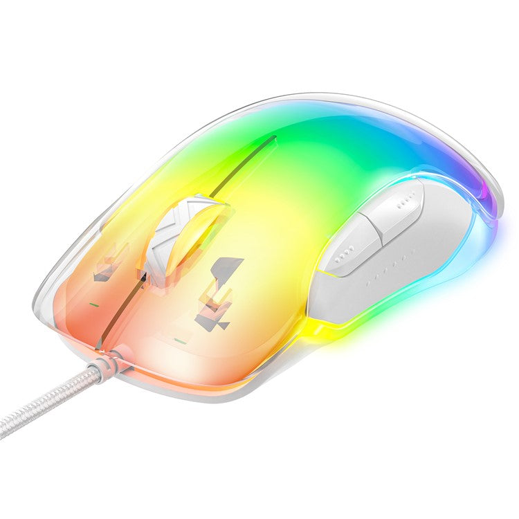 ONIKUMA CW925 USB Wired Gaming Mouse RGB Light Computer Laptop Mice - White