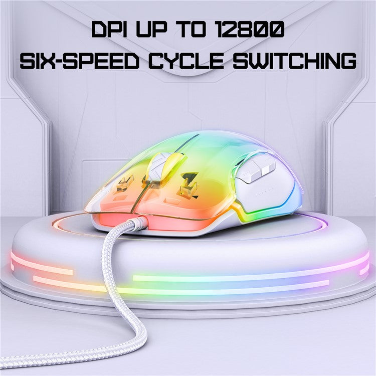 ONIKUMA CW925 USB Wired Gaming Mouse RGB Light Computer Laptop Mice - White