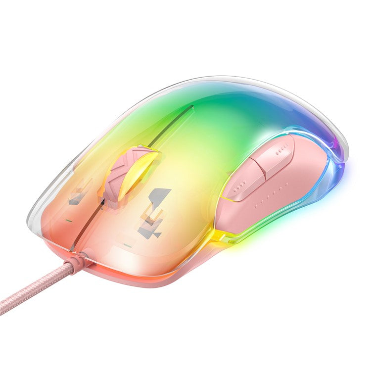 ONIKUMA CW925 USB Wired Gaming Mouse RGB Light Computer Laptop Mice - Pink