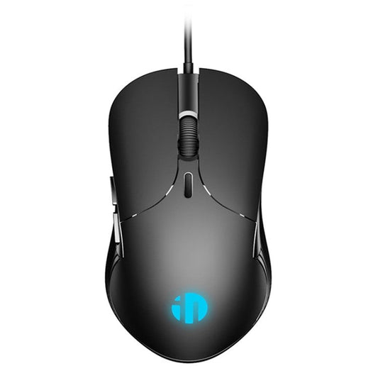 INPHIC PB1 USB Wired Business Office Gaming Mouse Mute Macro Programming Computer Laptop Mice - Black