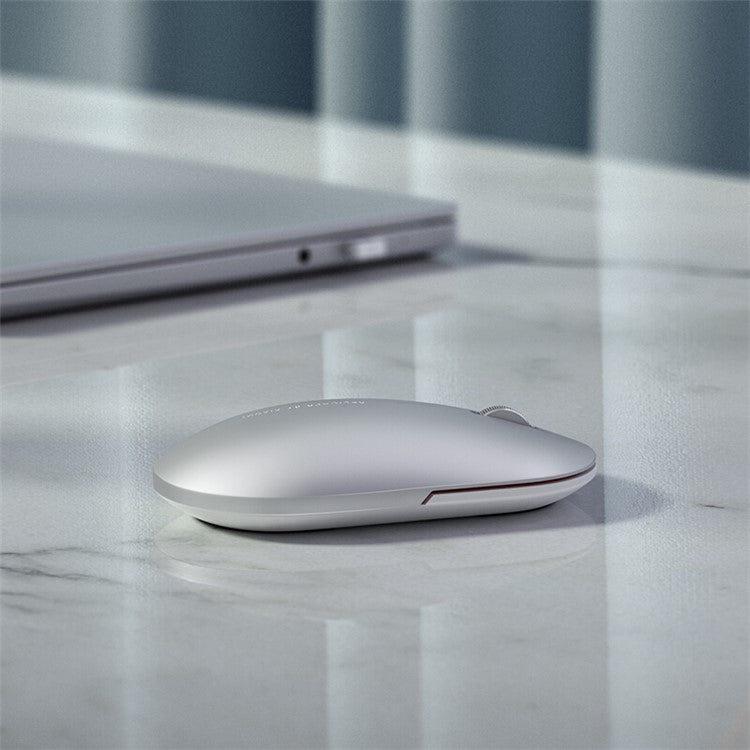 XIAOMI XMWS001TM Fashion Mouse Wireless 2.4GHz+Bluetooth Dual Mode Mute Button - Silver