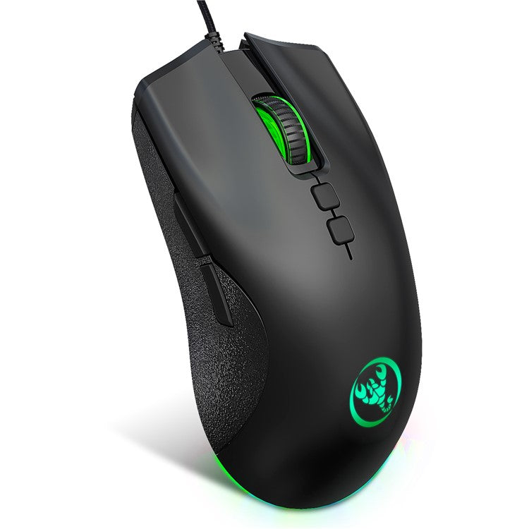 HXSJ A883 USB Wired Gaming Mouse RGB Gamer Mouse with 4 Adjustable DPI