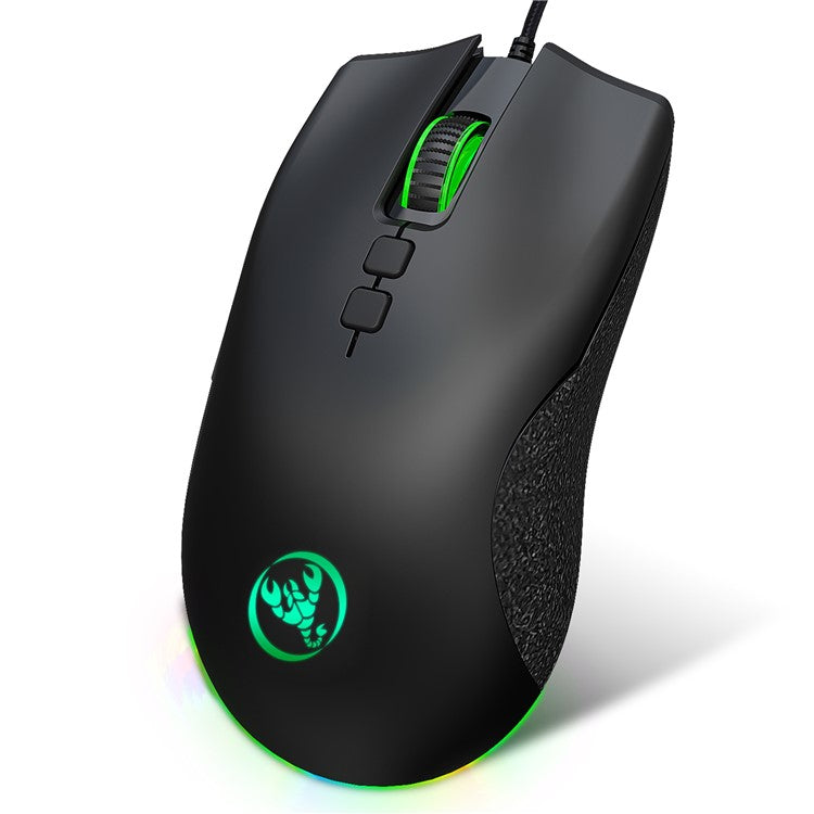 HXSJ A883 USB Wired Gaming Mouse RGB Gamer Mouse with 4 Adjustable DPI