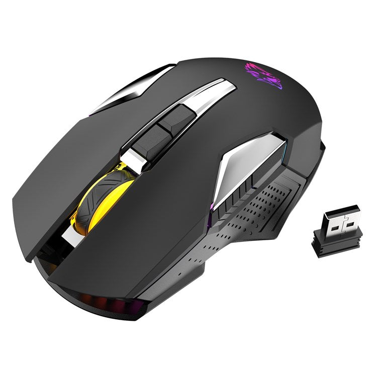 ZIYOU LANG X18 2.4GHz Wireless Bluetooth Mouse RGB Light 3 DPI Adjustable Cordless Computer Accessories - Black