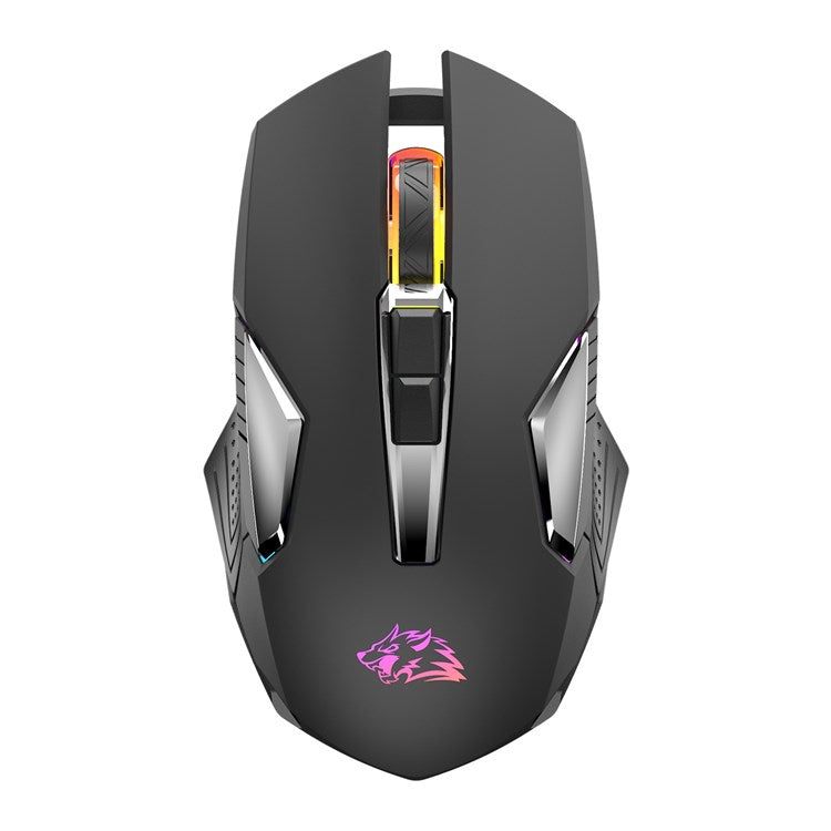 ZIYOU LANG X18 2.4GHz Wireless Bluetooth Mouse RGB Light 3 DPI Adjustable Cordless Computer Accessories - Black