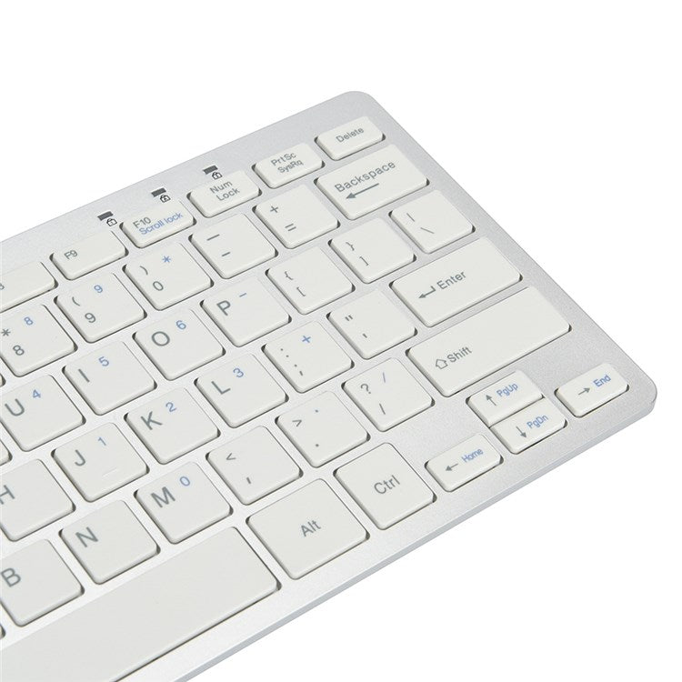 X5 Ultra-thin 78 Keys USB Wired Keyboard Home Office Computer Laptop Keyboard - White