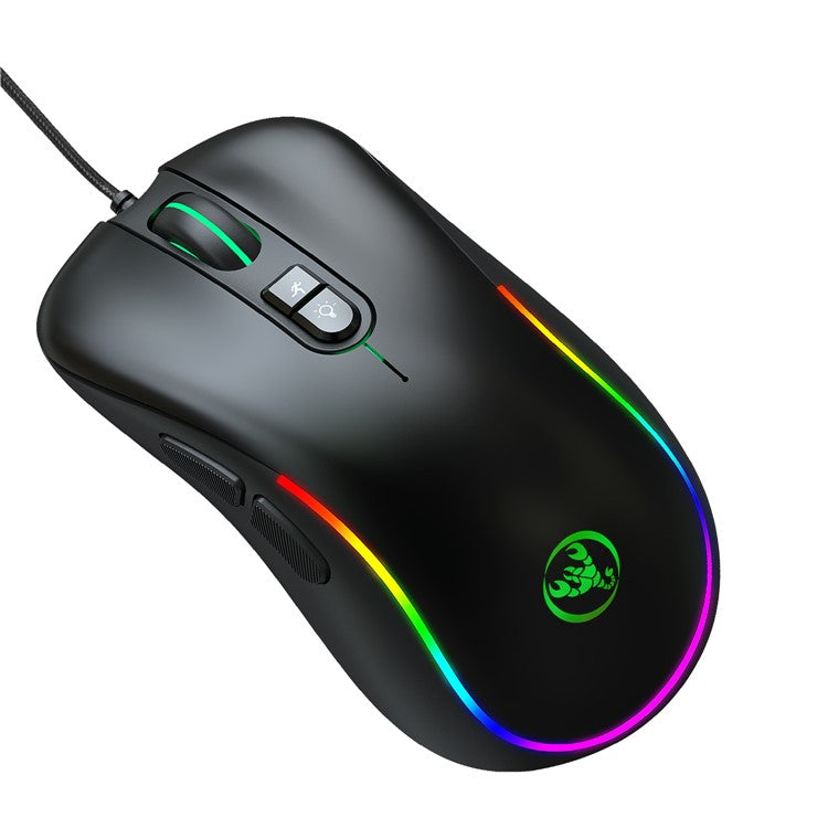 HXSJ J300 RGB Lighting Programmable Gaming Mouse[7 Buttons]