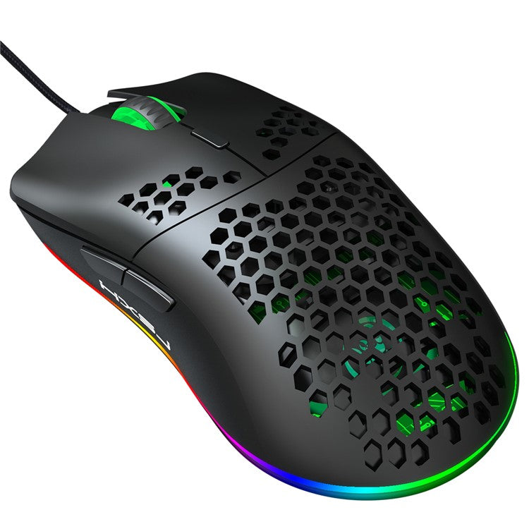 HXSJ J900 RGB Lighting Honeycomb Holow Programmable Gaming Mouse