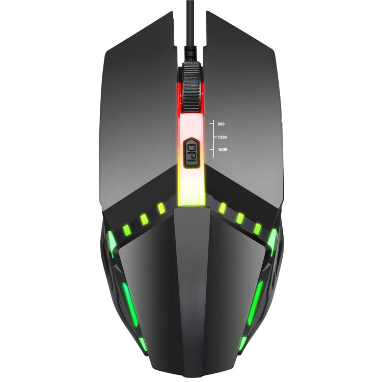 HXSJ S200 Wired Mouse Colorful Luminous Gaming Mouse