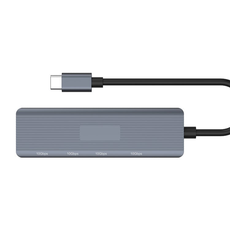 ONTEN UC622 15cm Cable Type-C to 2USB+2Type-C Ports 10Gbps USB Hub Splitter Laptop Phone Adapter - Grey
