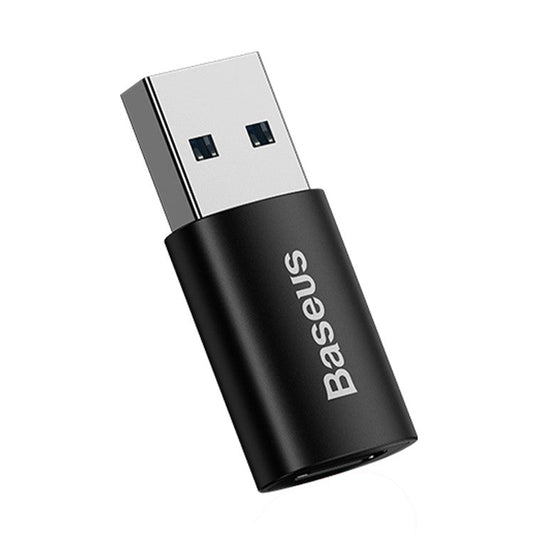 BASEUS Ingenuity Series Mini OTG Adapter USB 3.1 Male to Type-C Female Converter - Black