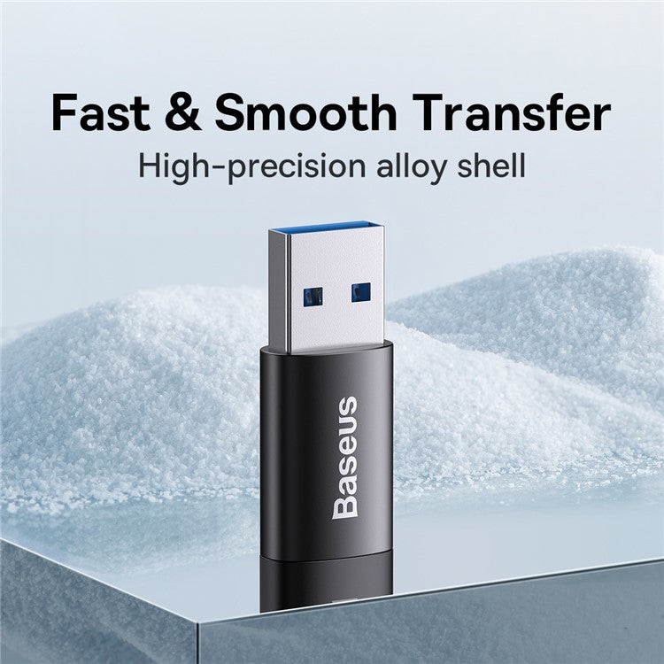 BASEUS Ingenuity Series Mini OTG Adapter USB 3.1 Male to Type-C Female Converter - Black