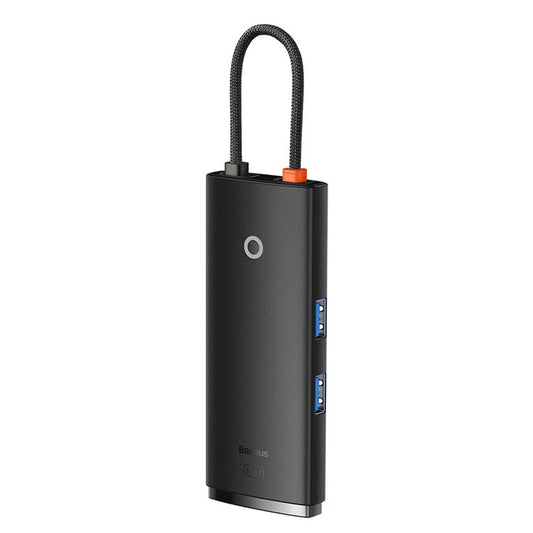 BASEUS Lite Series 6-Port Type-C HUB Type-C to HD+USB3.0*2+PD+TF Docking Station - Black