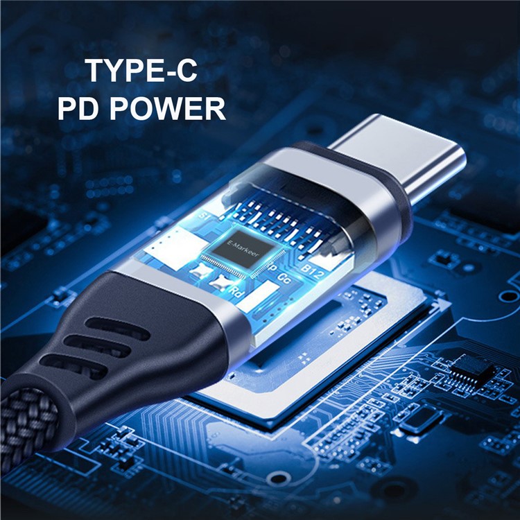 UC-027-Y002 USB-C Type C to HD VGA Dual USB 3.0 HUB Converter HDTV Adapter 4K 60Hz 1080P with Female PD Power Port