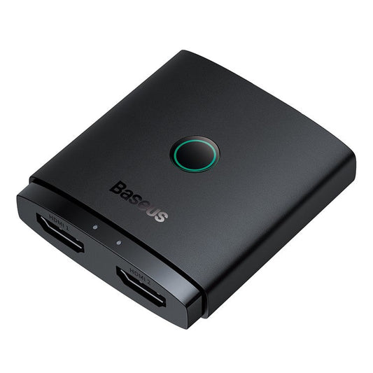 BASEUS AirJoy Series 2-in-1 Bidirectional HDMI Switcher 4K HD Video 2 Input 1 Output HDMI Adapter - Black