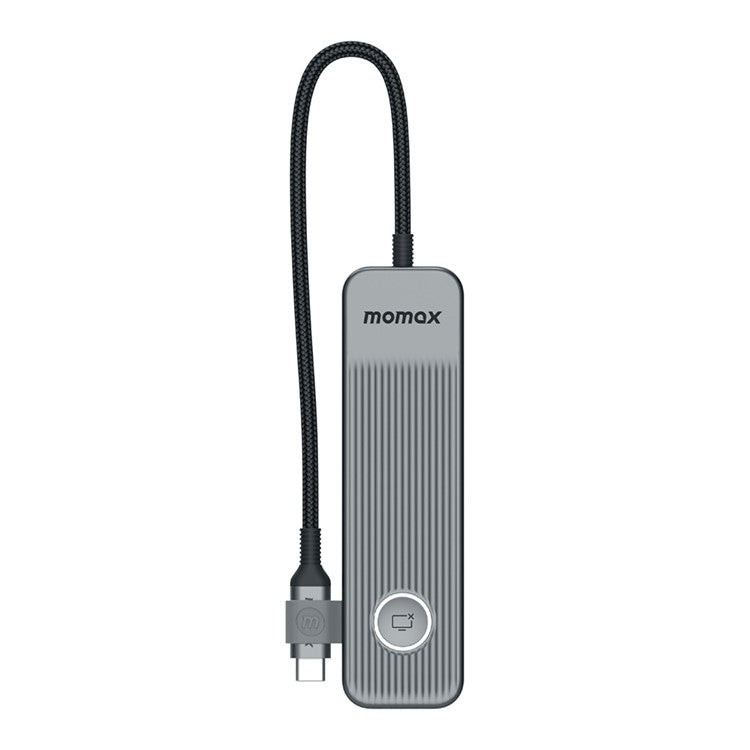 MOMAX ONELINK 7-in-1 Multi-Port Type-C Docking Station Portable PD 100W USB-C Hub Adapter - Dark Grey