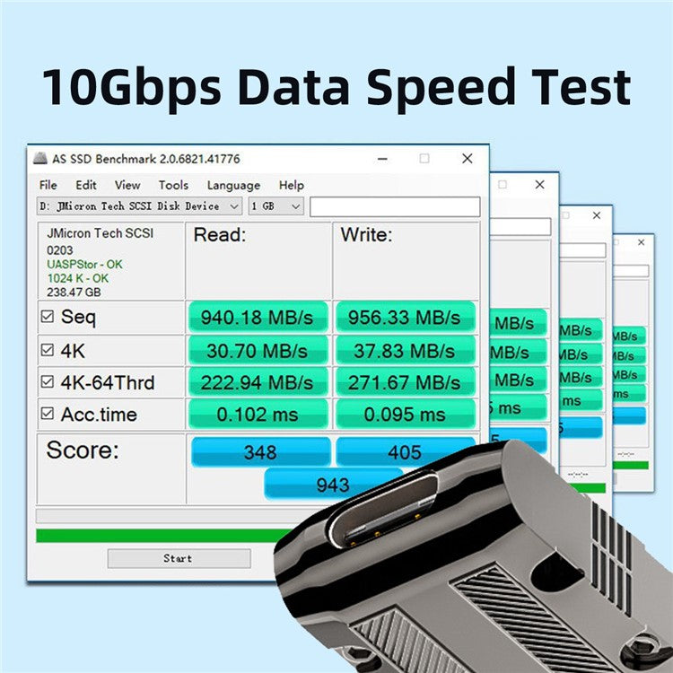 UC-029-TC003 120W 10Gbps USB 3.1 Type C Female Right Angled to USB 3.0 Type-A Male Straight Type Power Adapter