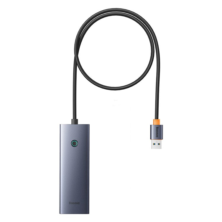 BASEUS UltraJoy Series 100CM Cable Multi-Port Hub USB Adapter to 4 x USB 3.0 + Type-C 5V - Space Grey