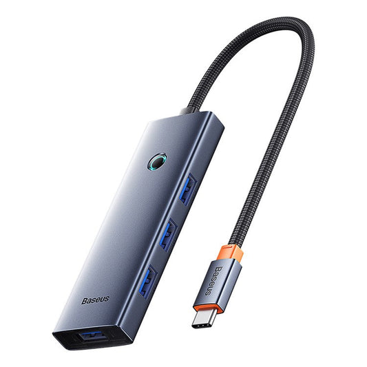 BASEUS UltraJoy Series BS-OH108 Type-C to USB3.0x4+Type-C 5V Multiport Adapter 5Gbps Hub Docking Station