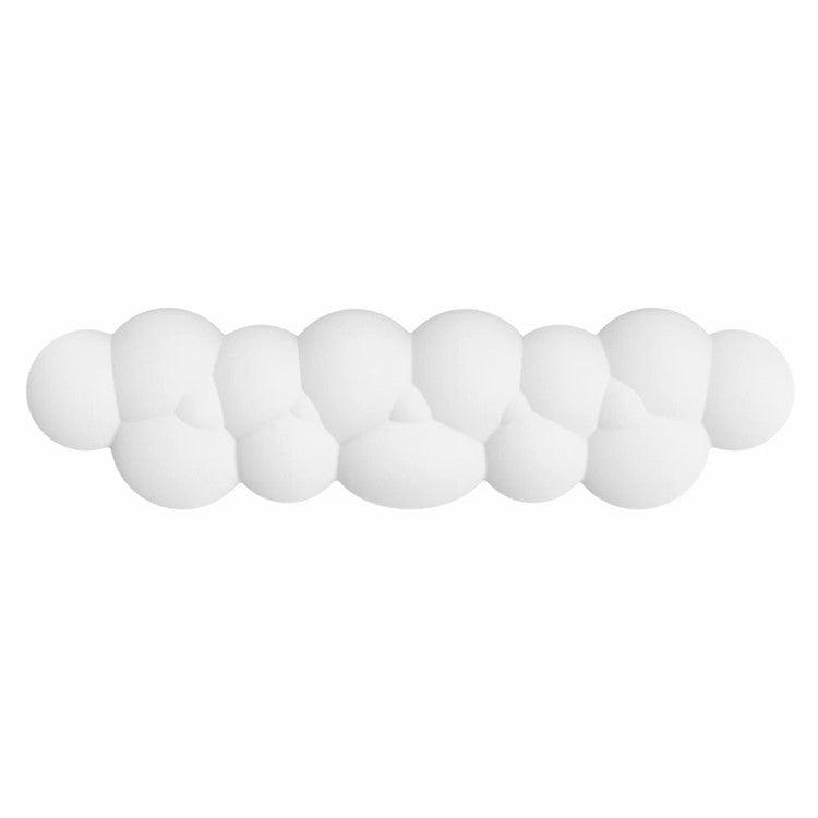 PIWIJOY Marshmallow Wrist Rest Cushion Pad with Memory Foam PU Leather Keyboard Wrist Support - White