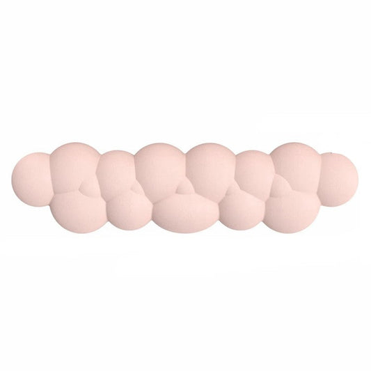 PIWIJOY Marshmallow Wrist Rest Cushion Pad with Memory Foam PU Leather Keyboard Wrist Support - Peach Pink