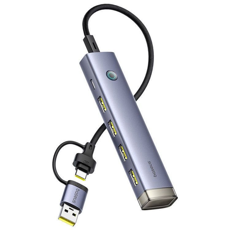BASEUS HUB AIR 4-In-1 USB+Type-C Adapter Hub to 4xUSB 3.1+Type-C 5V Power Supply
