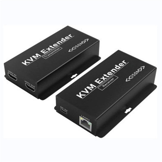 OZD13D14 150m Ethernet Cable HD KVM Extender (1 Transmitter+1 Receiver) - EU Plug