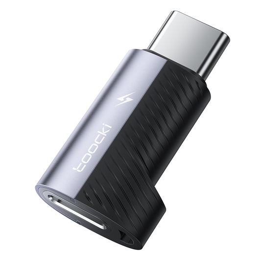 TOOCKI TQ-OTG11 USB-C Male to iP Female 60W Data Adapter 480Mbps Data Transmission - Grey