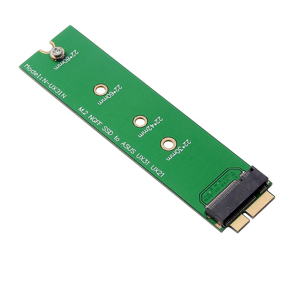 M.2 NGFF B+M Key SSD to 6+12Pin Adapter Card for ASUS UX31 UX21 Laptop