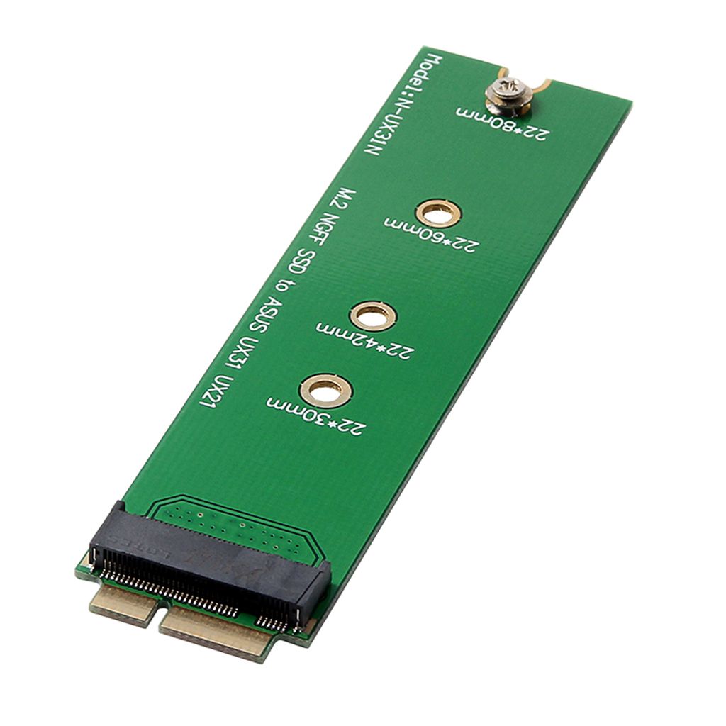 M.2 NGFF B+M Key SSD to 6+12Pin Adapter Card for ASUS UX31 UX21 Laptop