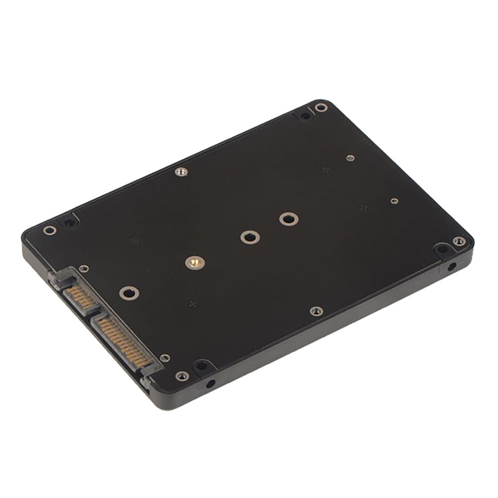 M.2 NGFF SSD to 2.5"SATA Adapter Card With Case Enclosure for Computer Black