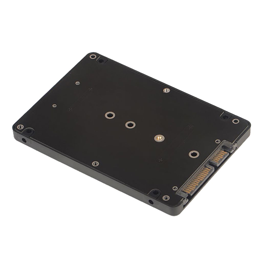 M.2 NGFF SSD to 2.5"SATA Adapter Card With Case Enclosure for Computer Black