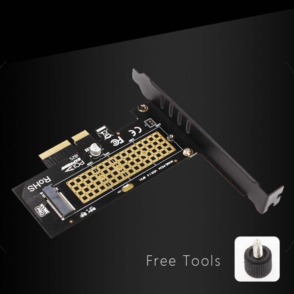 NVME PCIe Adapter, M.2 NVME SSD to PCI Express 3.0 x4 Host Expansion Card