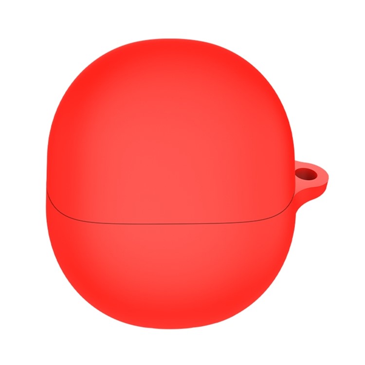 For Xiaomi Buds 4 Bluetooth Earphone Charging Bin Case Flexible Silicone Sleeve Full Protection Cover - Red