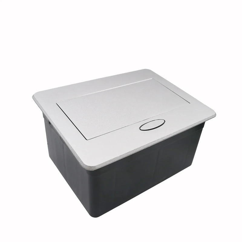 Desktop pop up socket box with 2 EU plug with 1.8m power cable