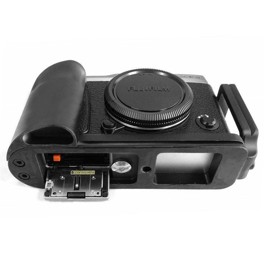 FITTEST Vertical Shoot Quick Release L Plate Bracket Base Holder for FUJI X-E3 (Black)