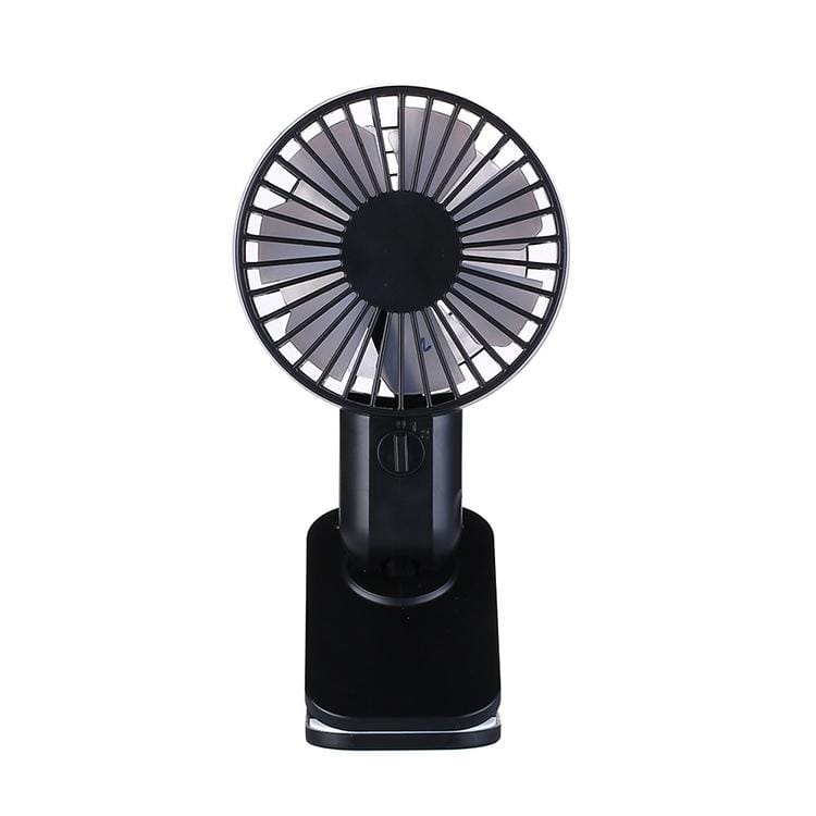5V 1W Whisper Quiet Adjustable Tilt Cooling Desk Clip Fan, 2 Speeds (Black)