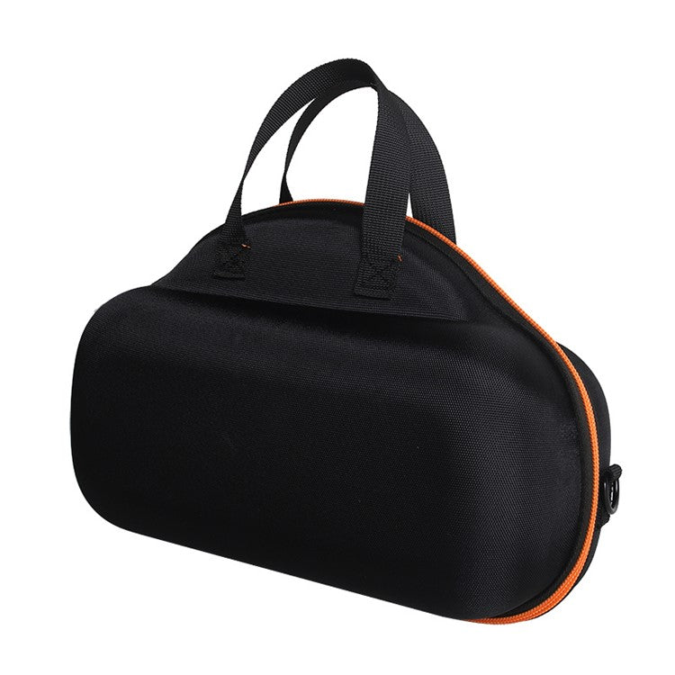 For Bose Soundlink Max Oxford Cloth+ EVA Storage Case Bluetooth Speaker Carrying Bag with Shoulder Strap - Black  /  Orange
