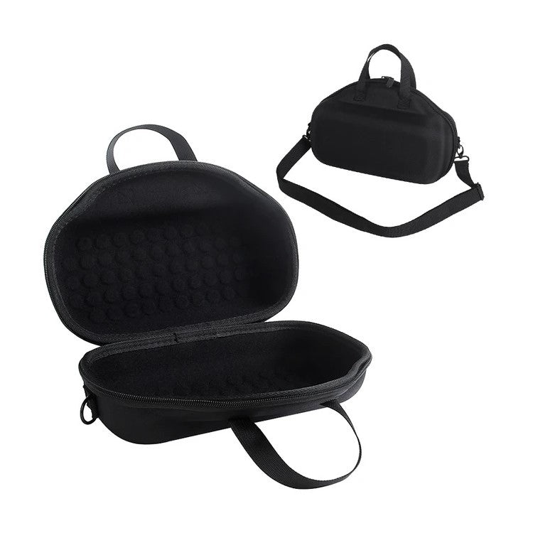 For Bose Soundlink Max Oxford Cloth+ EVA Storage Case Bluetooth Speaker Carrying Bag with Shoulder Strap - Black