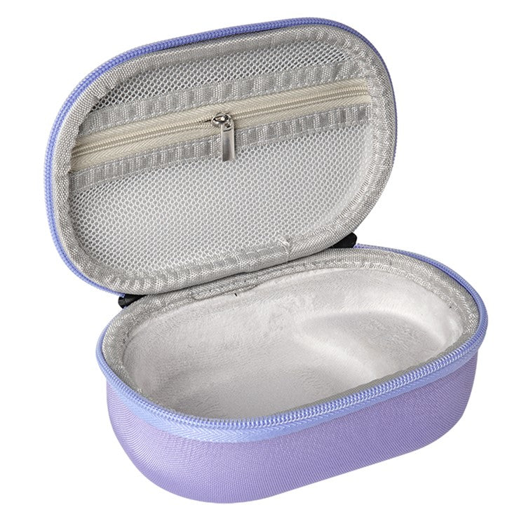 For JBL Clip 5 Bluetooth Speaker Storage Bag EVA Hard Case with Carabiner and Hand Strap - Purple