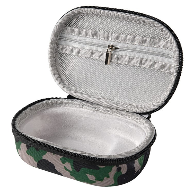 For JBL Clip 5 Bluetooth Speaker Storage Bag EVA Hard Case with Carabiner and Hand Strap - Camouflage