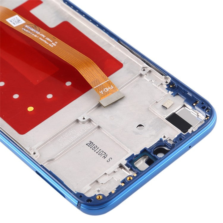 LCD Screen and Digitizer Assembly + Frame Replacement (without Logo) for Huawei P20 Lite (2018)/Nova 3e (China) - Blue