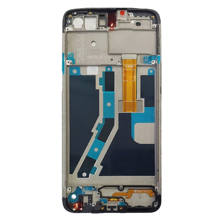 LCD Screen and Digitizer Assembly + Frame Replacement Part for Realme C1 - Black