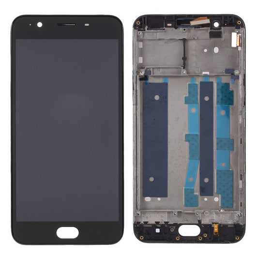 Assembly LCD Screen and Digitizer Assembly + Frame for Oppo A59 / Oppo F1s - Black