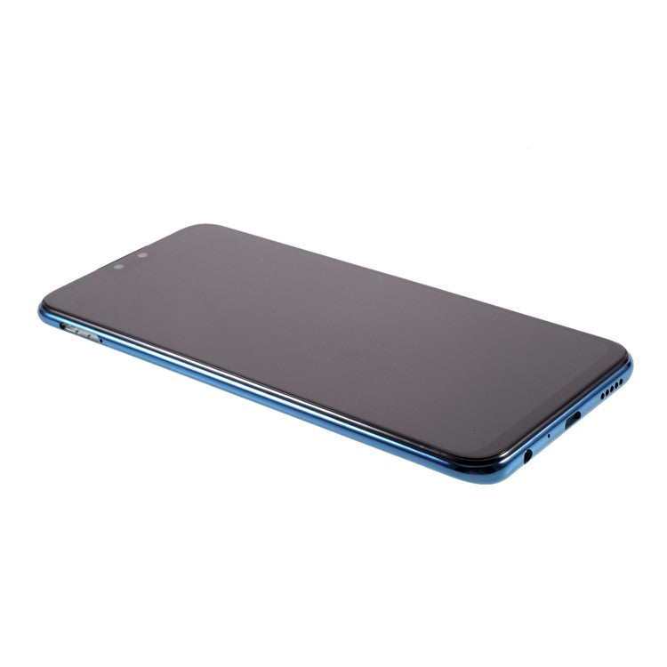 LCD Screen Display Digitizer Assembly with Frame (Without Logo) for Huawei Y9 (2019) / Enjoy 9 Plus - Blue