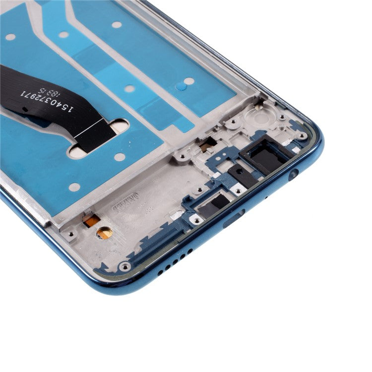 LCD Screen Display Digitizer Assembly with Frame (Without Logo) for Huawei Y9 (2019) / Enjoy 9 Plus - Blue